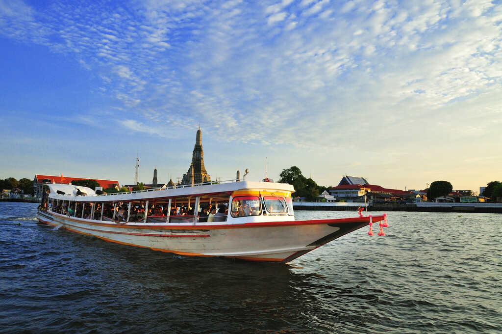 See the iconic waterside views of the city by water taxi