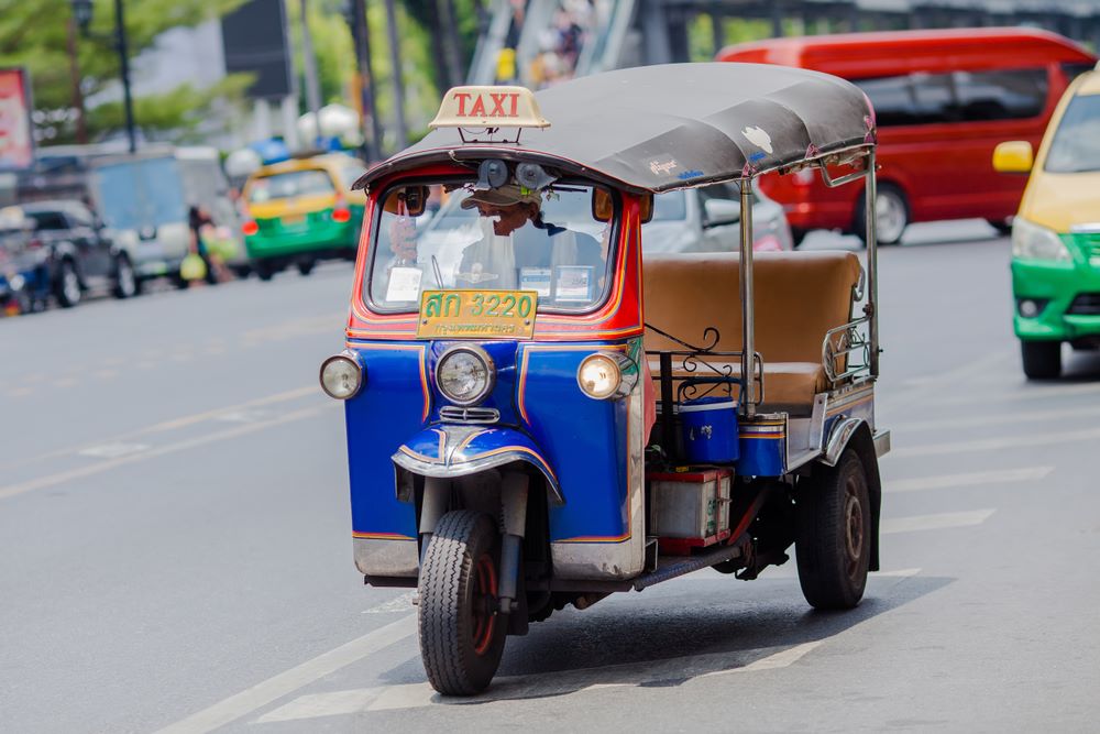 Tuk-tuk ride in Bangkok